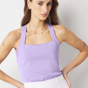 WHBM Forme Lavender halter Top